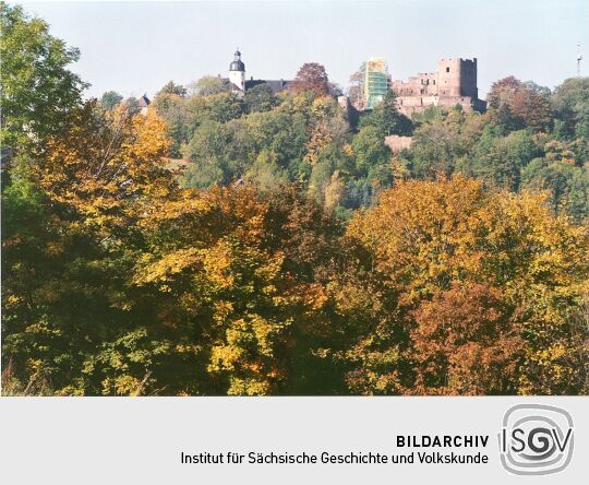 Blick zur Frauensteiner Burg