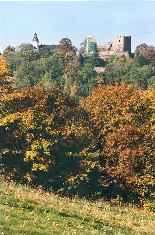 Blick zur Frauensteiner Burg