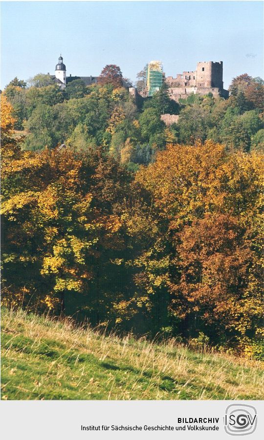 Blick zur Frauensteiner Burg