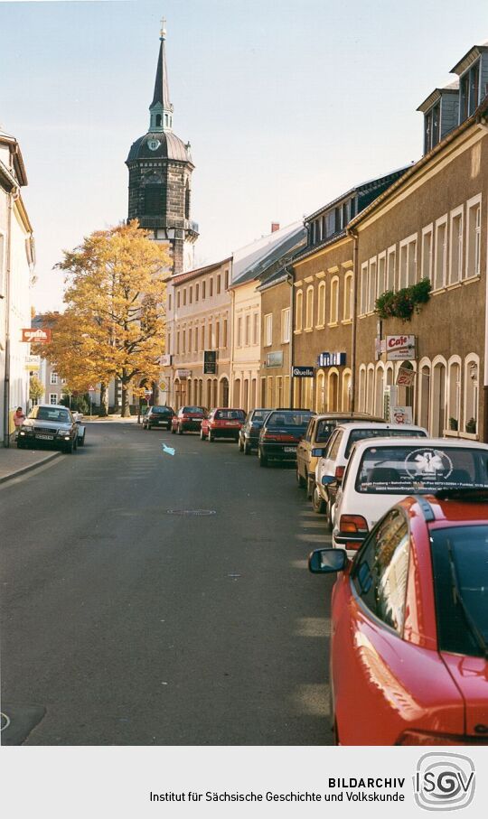 Die Freiberger Straße in Frauenstein