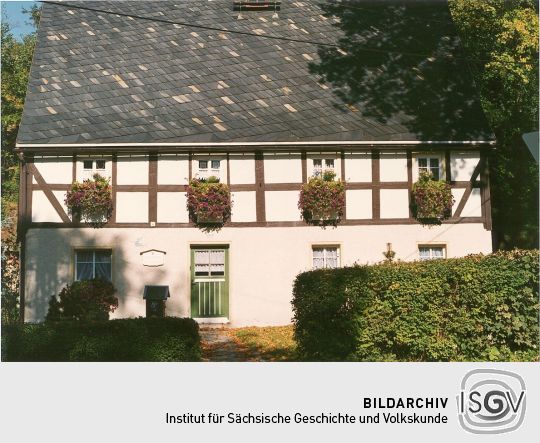 Erstes Schulhaus in Rechenberg-Bienenmühle