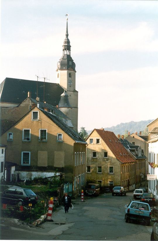 Blick zur Zschopauer Kirche