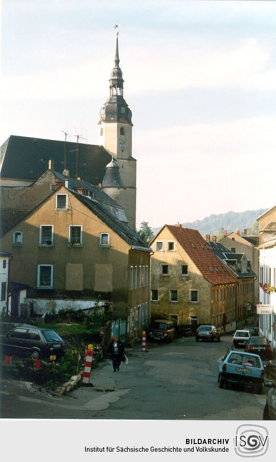 Blick zur Zschopauer Kirche