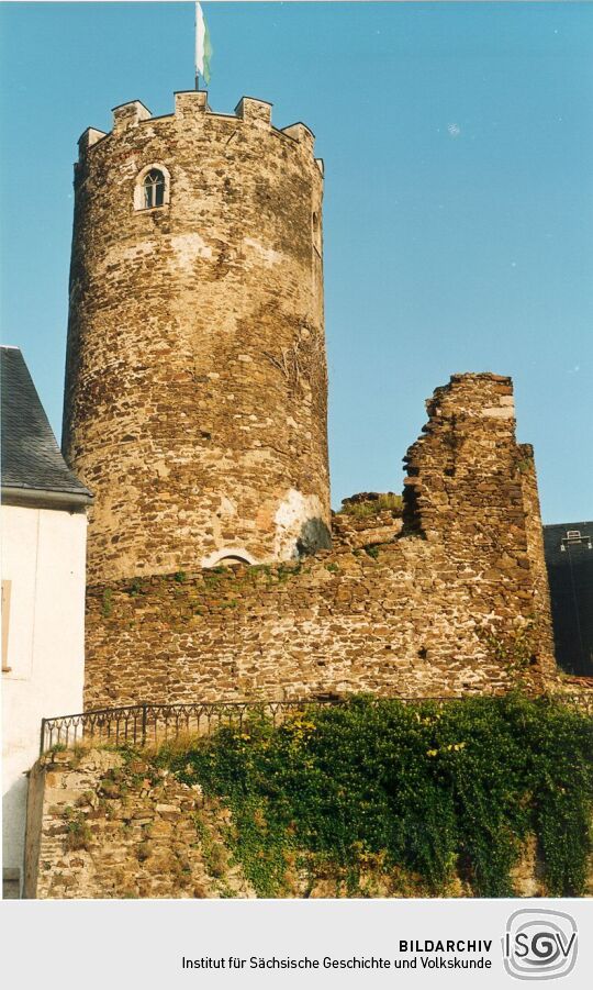 Bergfried der Burg Scharfenstein