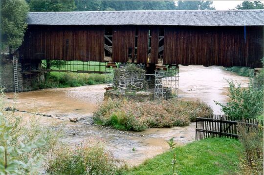 Renovierung einer Brücke in Hennersdorf