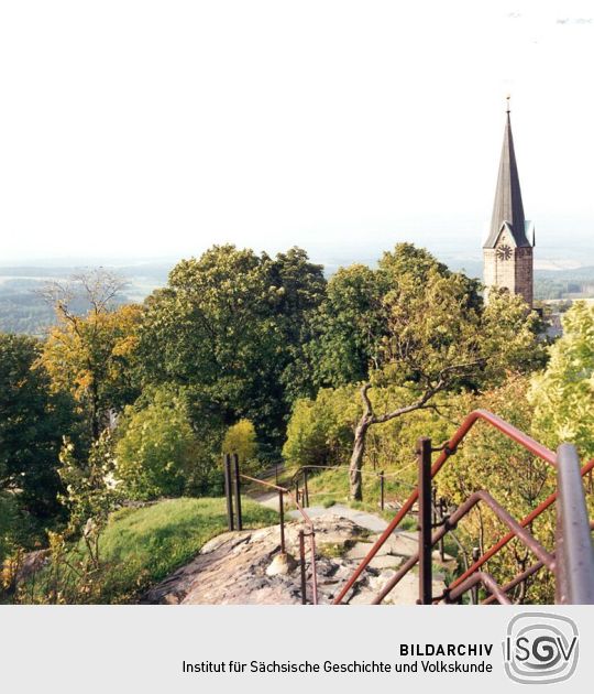 Blick vom Burgberg in Schöneck