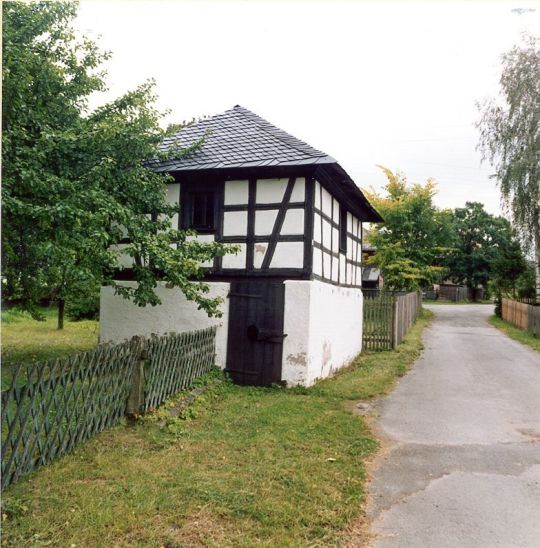 Scheune mit Fachwerk  in Sachsgrün