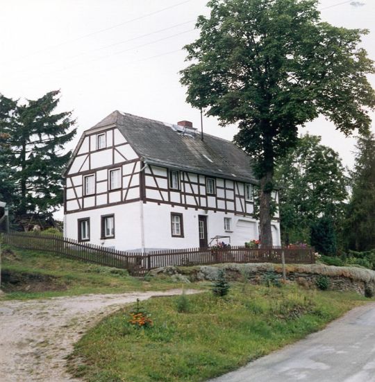 Umgebindehaus mit Fachwerk in Sachsgrün