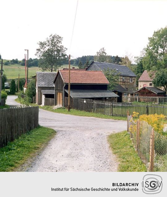 Dorfstraße in Heinersgrün