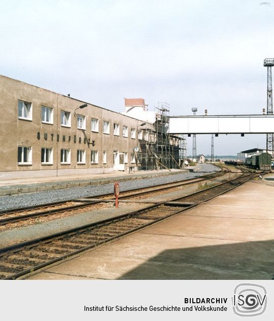 Ansicht des ehemaligen Grenzbahnhofs in Gutenfürst