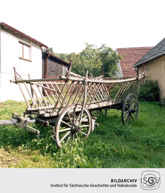 Heuwagen im Heimatmuseum in Krebes