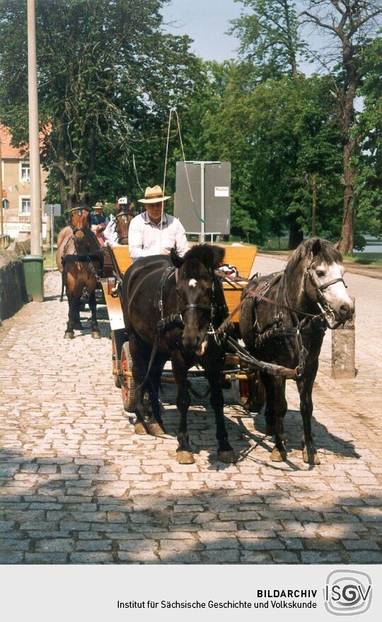 Stand für Kutschfahrten in Moritzburg