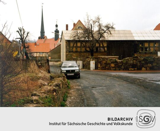 Blick zur Kirche in Medingen