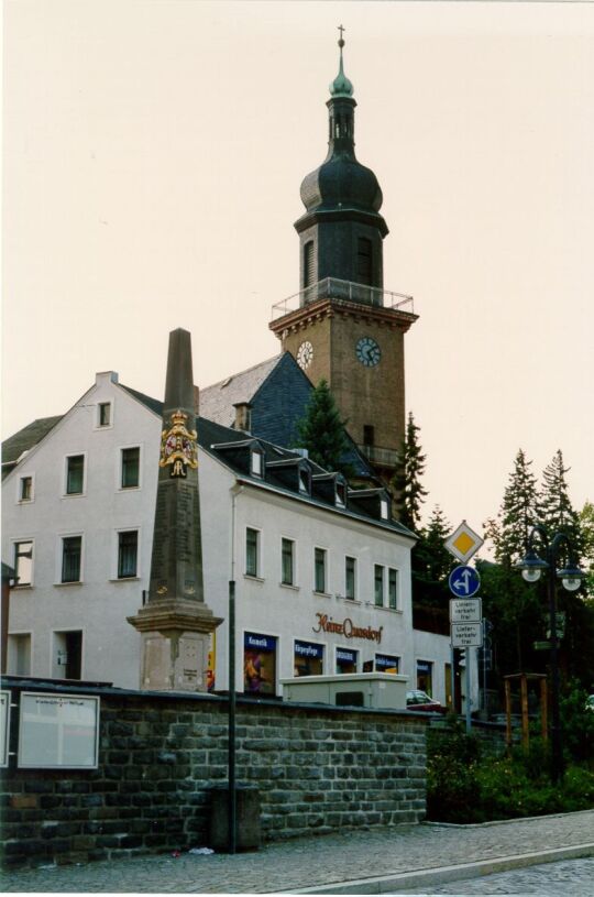 Blick zur Kirche von Thum