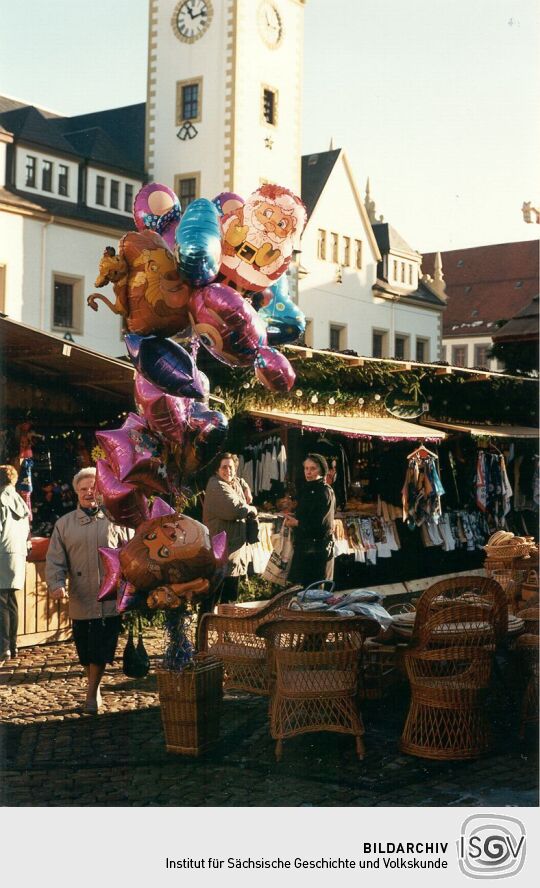 Auf dem Weihnachtsmarkt in Freiberg