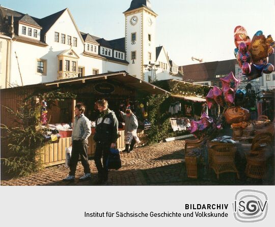 Auf dem Weihnachtsmarkt in Freiberg