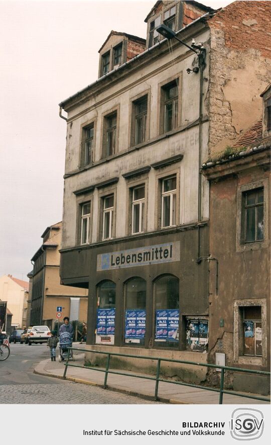 Ehemaliges Geschäftshaus in Meißen Poststraße Ecke Plossenweg