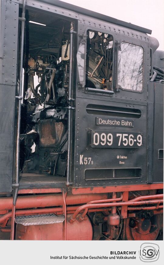Kleinbahnlokomotive in Radeburg