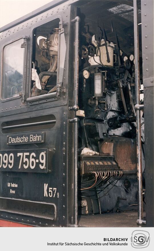 Kleinbahnlokomotive in Radeburg