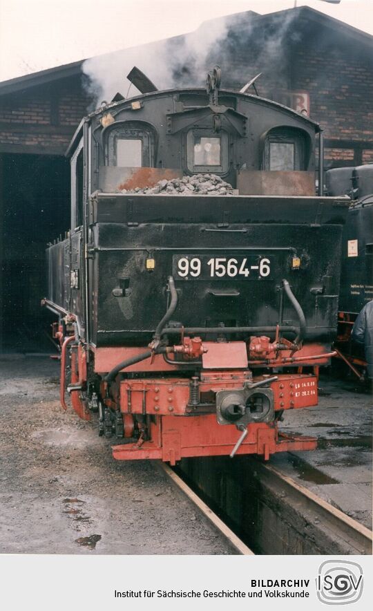 Kleinbahnlokomotive in Radeburg