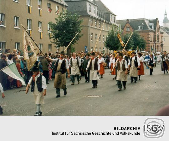 Festumzug zum Tag der Sachsen in Rochlitz 1995