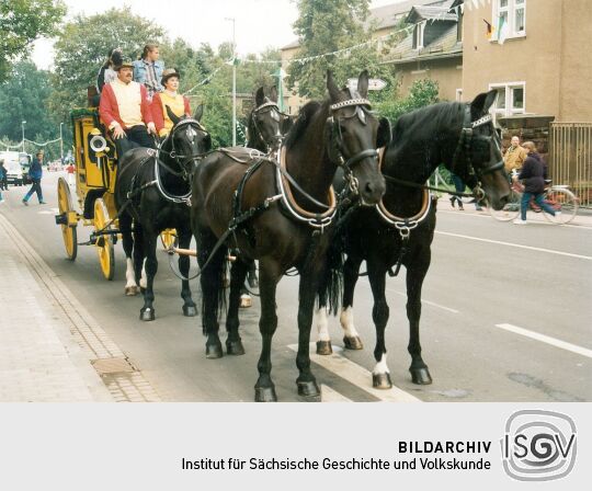 Festumzug zum Tag der Sachsen in Rochlitz 1995