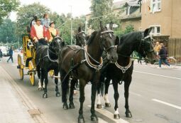 Bild: Festumzug zum Tag der Sachsen in Rochlitz 1995