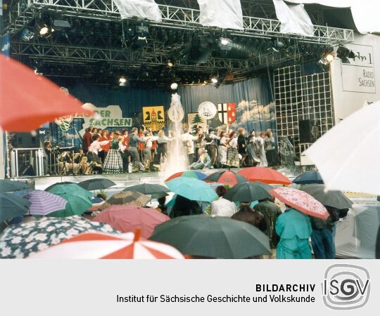 Bühne zum Tag der Sachsen