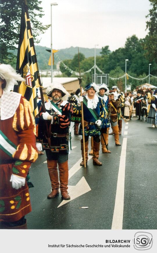 Festumzug zum Tag der Sachsen in Rochlitz 1995