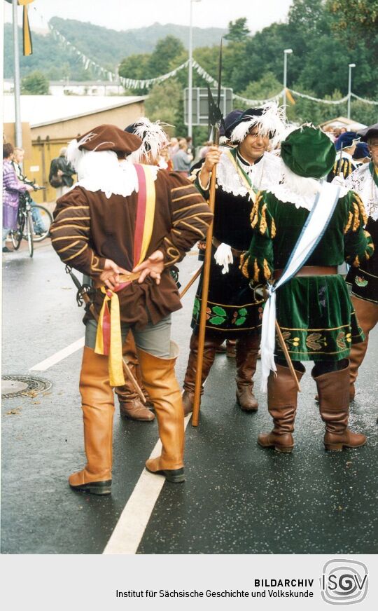 Festumzug zum Tag der Sachsen in Rochlitz 1995