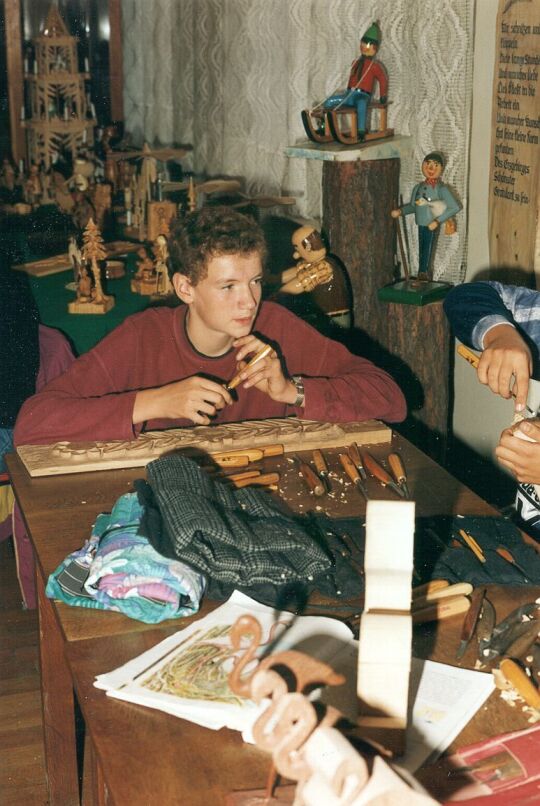 Schauschnitzen beim Tag der Sachsen