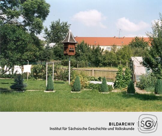 Taubenschlag in einem Garten in Altmittweida