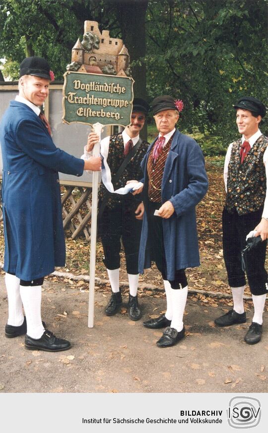 Vogtländische Trachtengruppe beim Festumzug in Rochlitz