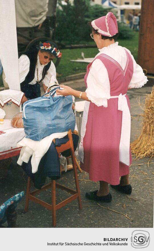 Auf dem historischen Markt zum Tag der Sachsen in Rochlitz