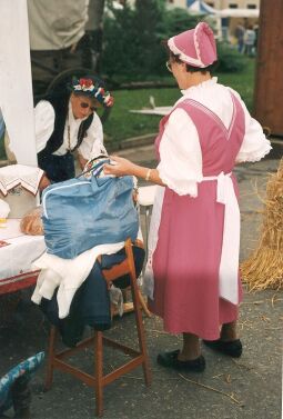 Bild: Auf dem historischen Markt zum Tag der Sachsen in Rochlitz