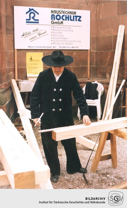 Zimmerleute zum Tag der Sachsen in Rochlitz