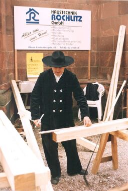 Bild: Zimmerleute zum Tag der Sachsen in Rochlitz