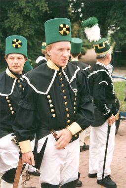 Bild: Bergleute beim Festumzug zum Tag der Sachsen in Rochlitz