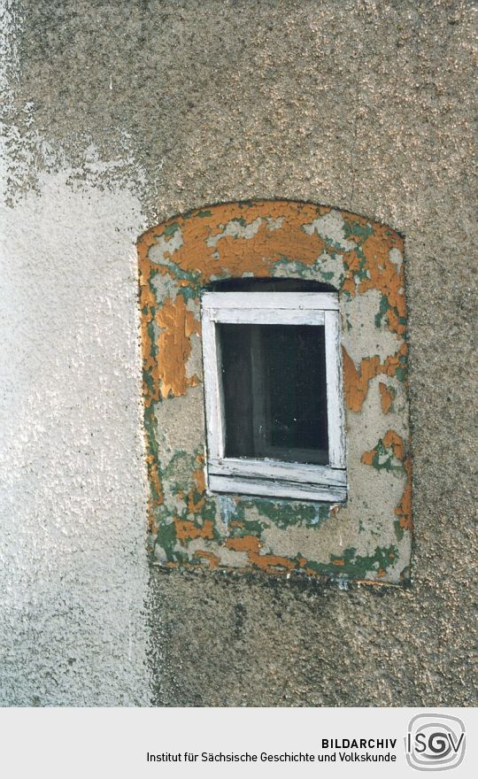 Fenster eines Strumpfwirkerhauses in Köthensdorf