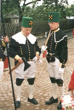 Bild: Bergleute beim Festumzug zum Tag der Sachsen in Rochlitz