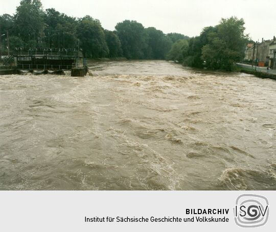 Hochwasser an der Mulde bei Penig