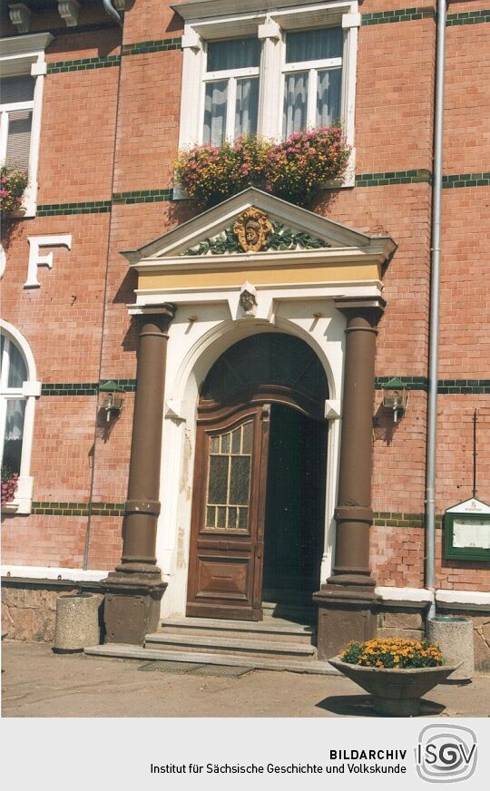 Eingang zur Gaststätte "Ritterhof" in Altmittweida
