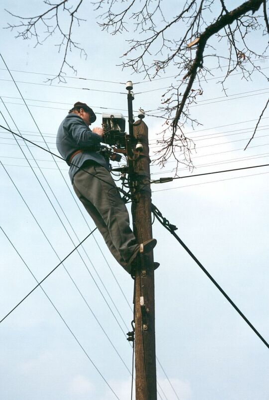 Überprüfung der Telefonleitung in Strauch