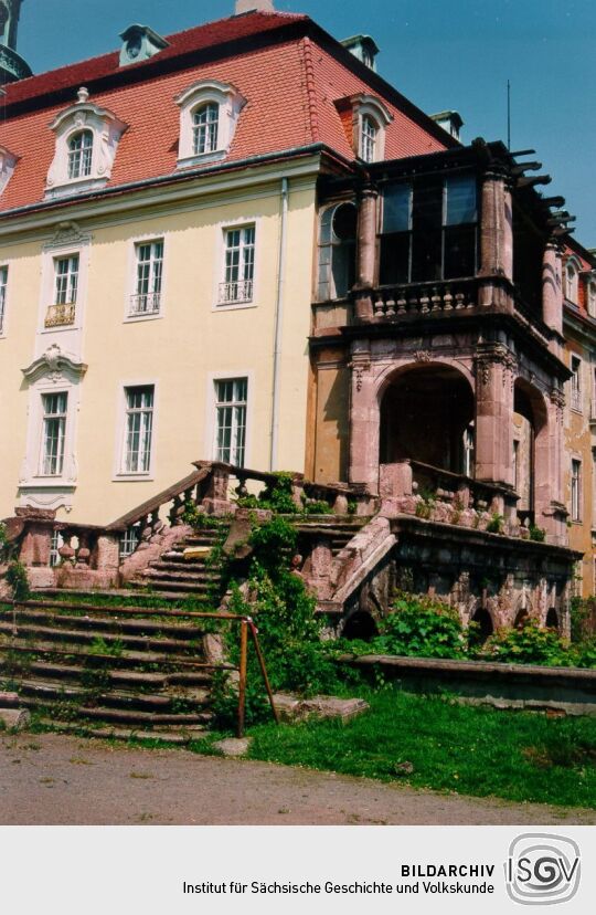 Teilansicht des Schloßes in Lichtenwalde