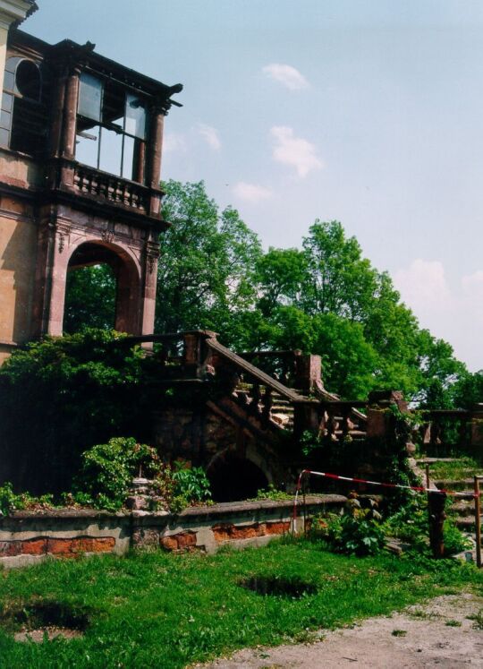 Unsanierter Teil des Schloßes in Lichtenwalde