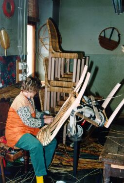 Bild: In der Korbmacherei Rabe in Freiberg