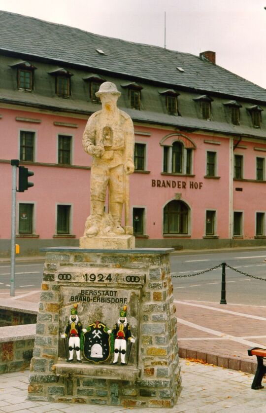 Denkmal mit Bergmann in Brand-Erbisdorf