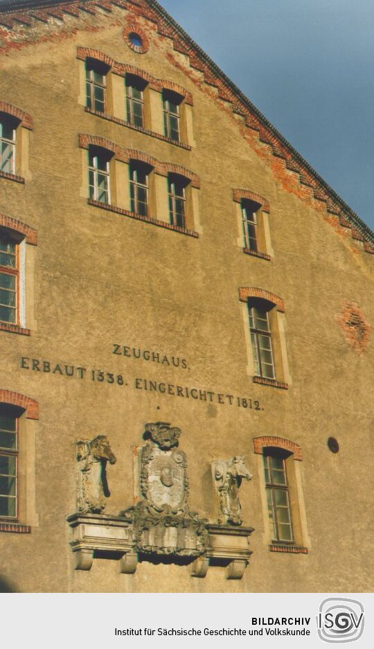 Giebel des Zeughauses in Torgau
