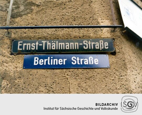 Strassenumbenennung in Großenhain