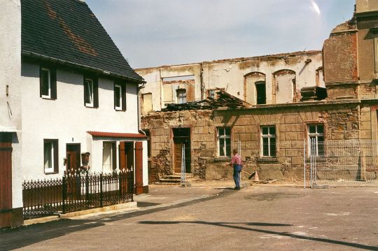 Abriss eines Gebäudes in Trebsen